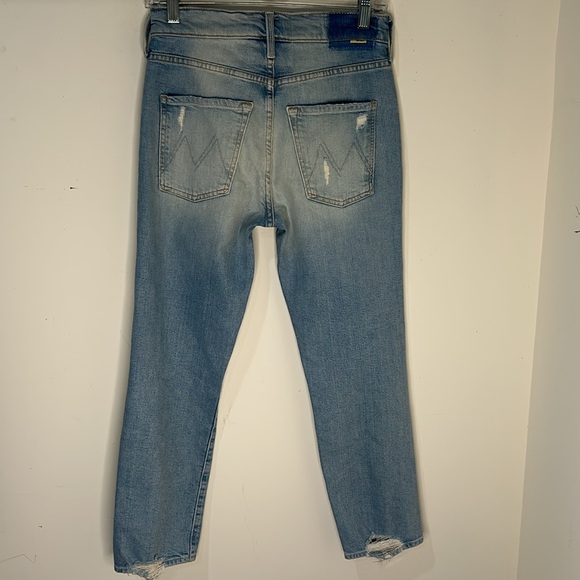 MOTHER SUPERIOR The Scrapper High Rise Ankle Straight Leg Jeans Size 23 - Picture 5 of 16